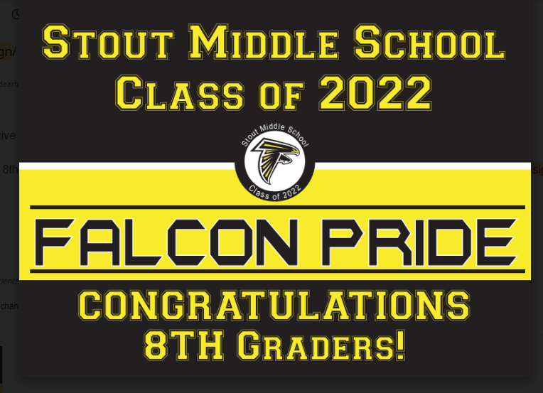 8th Grade Promotion Signs on Sale by the PTSO