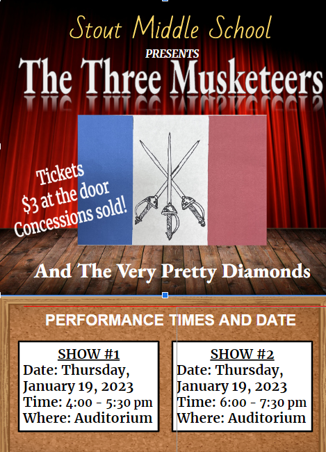 Come Watch Stout’s Production of “The Three Musketeers!”
