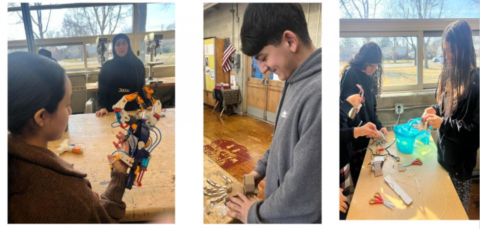 8th Grade Students Learn About Prosthetic Limbs in STEM Class