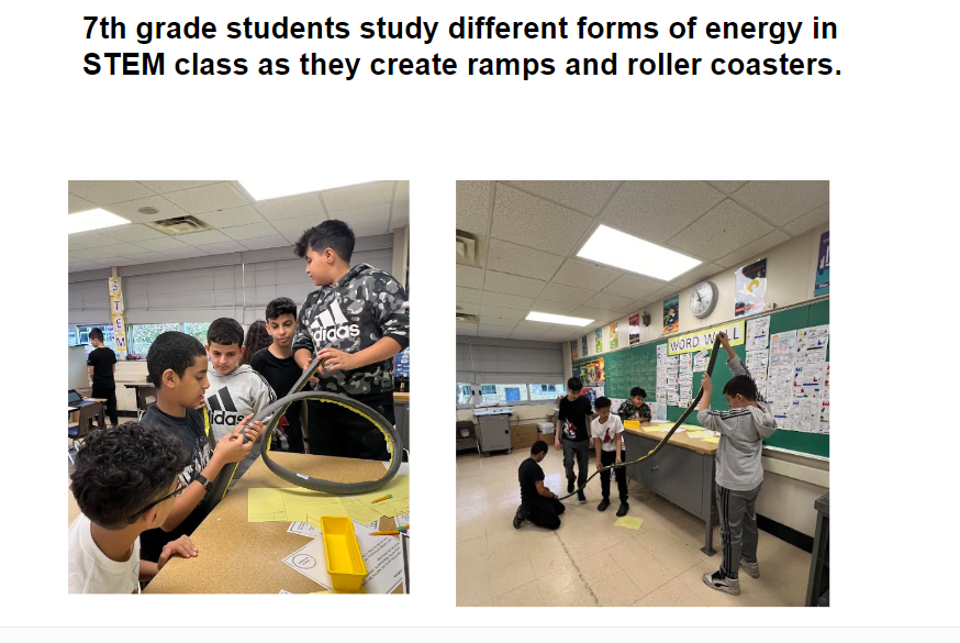 7th Grade STEM Students Are Full of “Energy” Today at Stout Middle School!