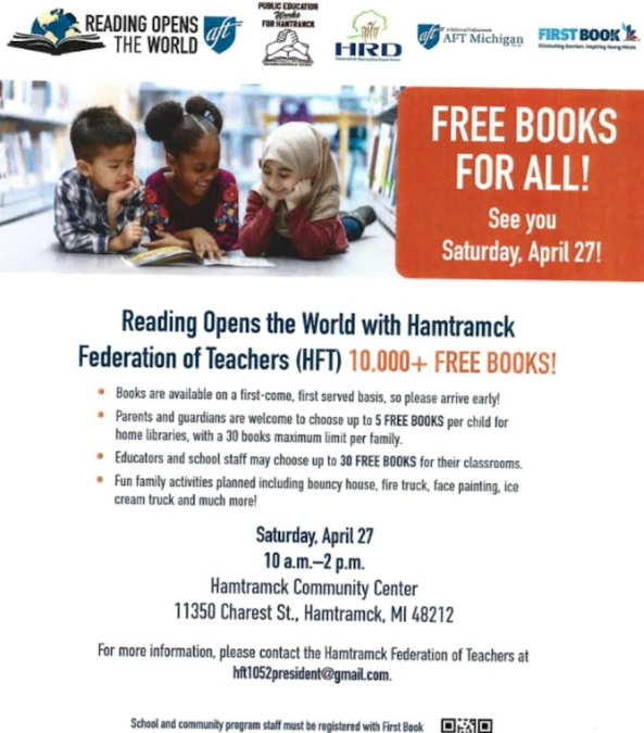 Free “Great” Books Tomorrow in Hamtramck 10:00 AM – 2:00 PM!!