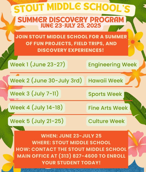 Sign up for the Stout Summer Discovery Program!!