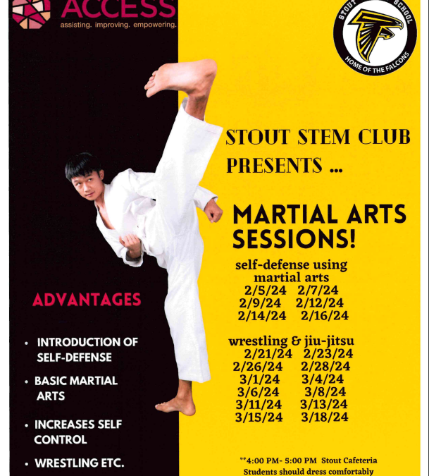 Martial Arts Opportunity for Stout Students!!