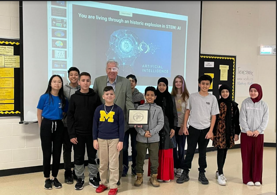 Artificial Intelligence (AI) Presentation to STEM Classes at Stout Middle School